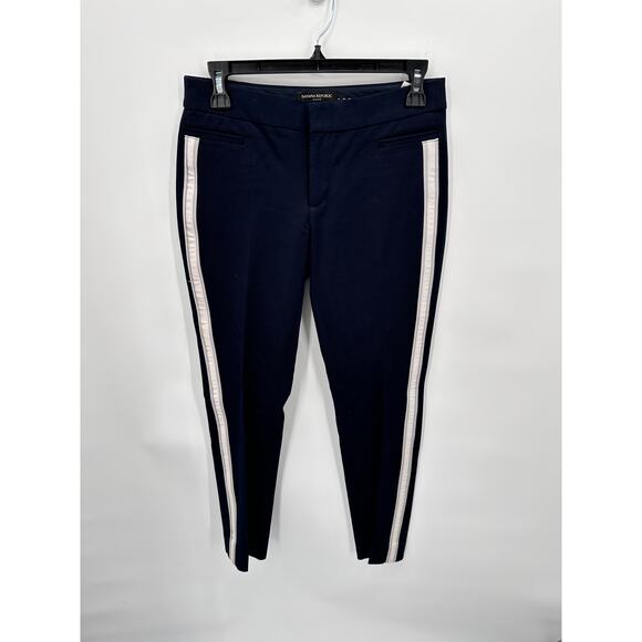 BANANA REPUBLIC Navy Side Stripe Sloan Pant 445688 // 0 - Picture 3 of 11